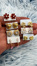 Lote 7 argollas enchapadas en oro | N°8