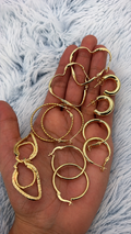 Lote 7 argollas enchapadas en oro | N°5