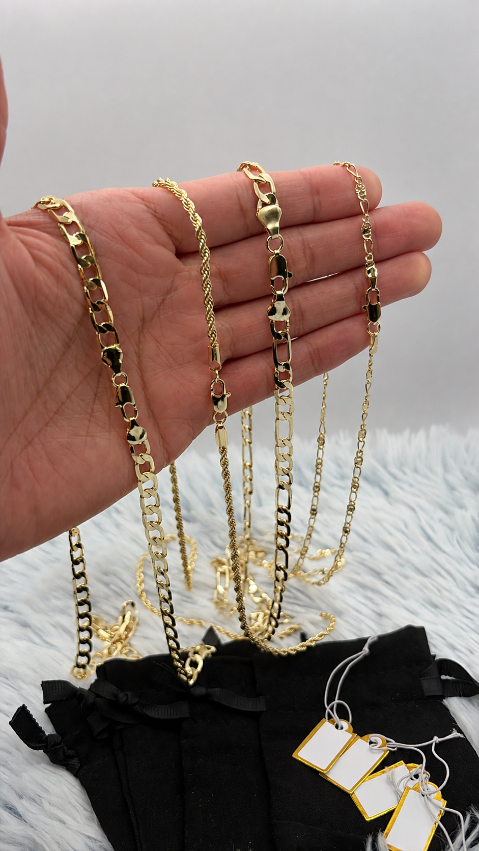 Lote 4 cadenas enchapada de oro | N°3
