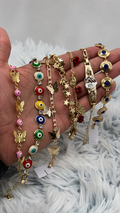 Lote 7 pulseras enchapadas en oro | N°15